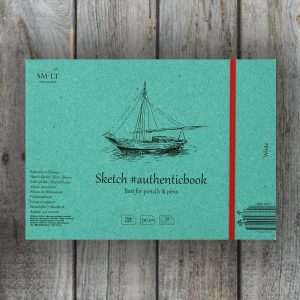 Vázlattömb - SMLT Sketch authenticbook White  90gr, 32 sheets, 17,6x24,5cm