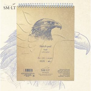 Vázlattömb - SMLT Sketch Pad - Kraft 90gr, 60 lap- A/5