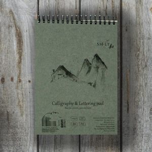 Kalligráfiatömb - SMLT Calligraphy & Lettering Pad, 100g, 50 lap A/5 spirál