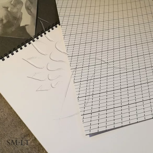 Kalligráfiatömb - SMLT Calligraphy & Lettering Pad, 100g, 50 lap A/5 spirál