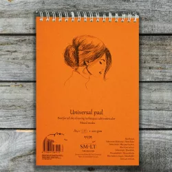   SMLT Drawing authenticbook - Mixed Media 200gr, 40 sheets, A5