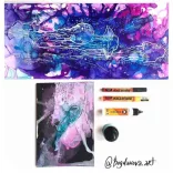 YUPO Markertömb - Eredeti YUPO papírból készült SMLT Marker Pad PRO, ragasztott, 200gr 10 lapos A5