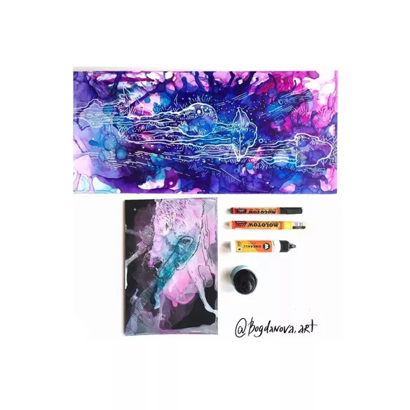 YUPO Markertömb - Eredeti YUPO papírból készült SMLT Marker Pad PRO, ragasztott, 200gr 10 lapos A5