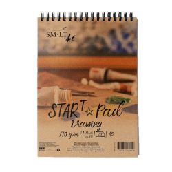   Rajztömb - SMLT START PAD, spirálos 170gr, 20 lapos A5 spirálos