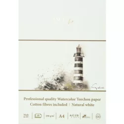   Akvarelltömb - SMLTArt Professional Watercolor Torchon 250gr, 10 lapos művésztömb, A4