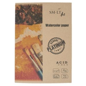 Akvarellpapír ívek mappában - SMLT Platinum Watercolor 220gr, 20 lapos A4