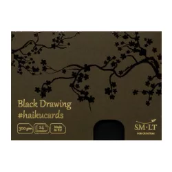   Fekete kártyák dobozban - SMLT Black haikucards - 300gr, 12 lapos, A5