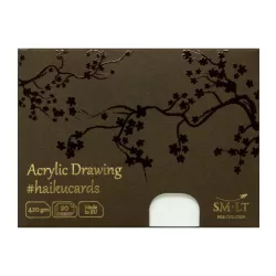   Akril festőkártyák dobozban - SMLT Acrylic haikucards - 420gr, 12 lapos, A5