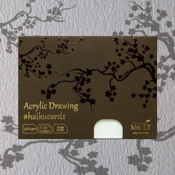 Akril lapok - SMLT Haikucards papír  - Acrylic papír  420gr, 20lap, 14,7*10,6 cm