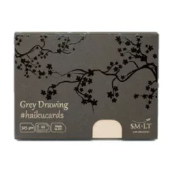  Szürke kártyák dobozban - SMLT Gray haikucards - 325gr, 22 lapos, 14,7x10,6cm