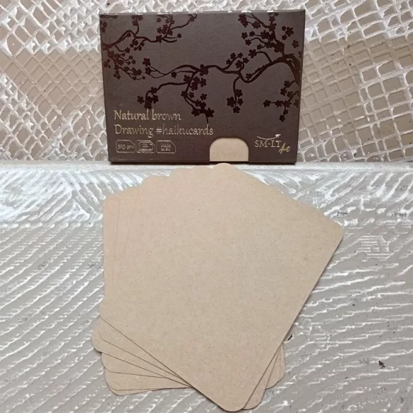 Fekete vázlat lapok - SMLT Haikucards papír  - Rajz papír  300gr, 24lap, 14,7*10,6 cm