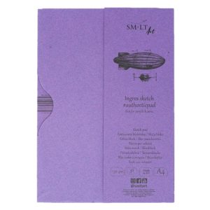 Pasztellelltömb mappában - SMLT Ingres Sketch Pad 130gr, 30 lapos, A4 - Kifutó termék