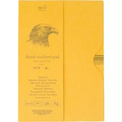 Vázlattömb - SMLT Authenticpad Kraft, Natúr barna, mappában - 90gr, 60 lapos A4 - Megszűnt