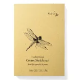 Vázlattömb - SMLT Cream Sketch Pad 80gr, 100 lap, A4 ragasztott