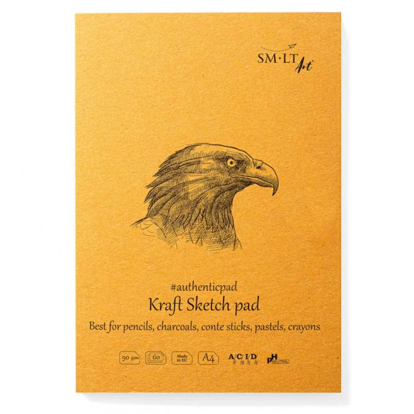 Vázlattömb - SMLT Kraft Sketch Pad - 90gr, 60 lap - A/4 ragasztott