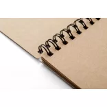 Vázlattömb - SMLT Start Pad - Natúr barna, 120 gr, 20 lapos A4 spirálos