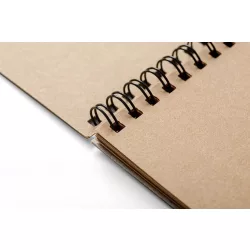   Vázlattömb - SMLT Start Pad - Natúr barna, 120 gr, 20 lapos A4 spirálos