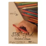 Vázlattömb - SMLT Start Pad - Natúr barna, 120 gr, 20 lapos A4 spirálos