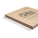 Natúr barna mini album 180°-os - SMLT Sketch authenticbook - Natural Brown 32 lap, 14x14cm