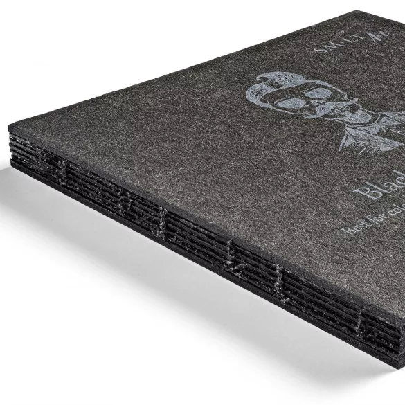 Fekete mini album 180°-os - SMLT Black sketch album 170gr, 32 lapos, 14x14cm