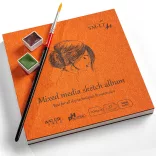 SMLT Drawing authenticbook - Mixed Media 200gr, 32 sheets, 14x14cm