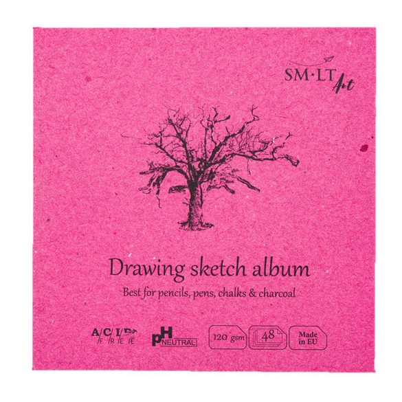 Mini skicc album - SMLT Drawing sketch album 120gr, 48 lapos, 14x14cm