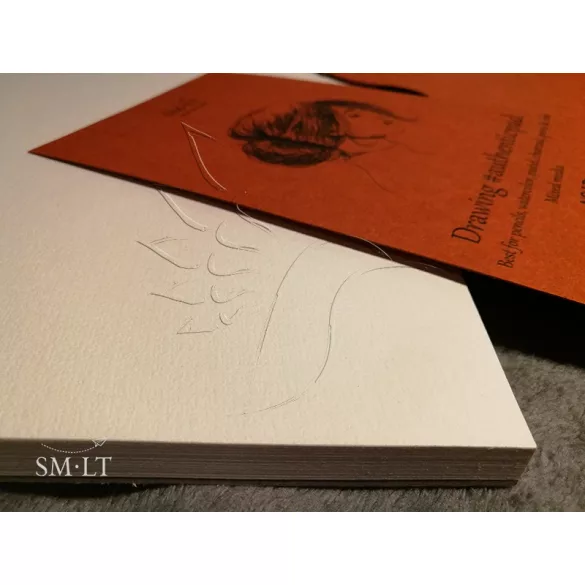 Vázlat- és festőtömb - SMLT Drawing authenticpad mappában - Mixed Media, 200gr, 40 lap, A/4