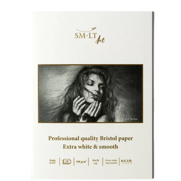 SMLT PRO Bristol tömb, varrott, 308g 10 lapos, 28x20 cm varrott