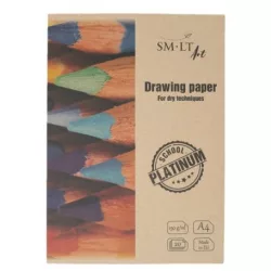 SMLT Platinum rajzlapok mappában - 150g A4 20 lapos