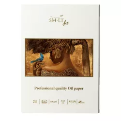   SMLT PRO Olajtömb, 100% pamut, varrott, 230g 10 lapos, 28x20 cm varrott