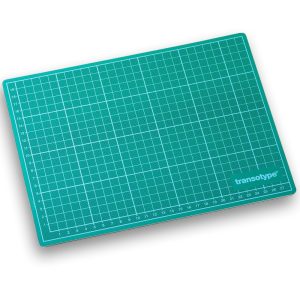 Transotype Cutting Mat - (Green / Black, 30x22cm)