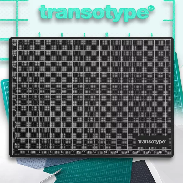 Transotype Cutting Mat - (Green / Black, 45x30cm)