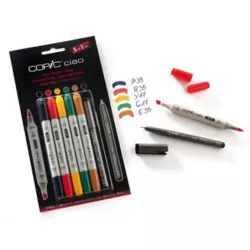Filctollkészlet - Copic Ciao 5+1 set - Brights 