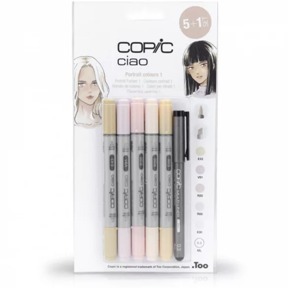 Copic Ciao 5+1 set - Portrait Colours 1