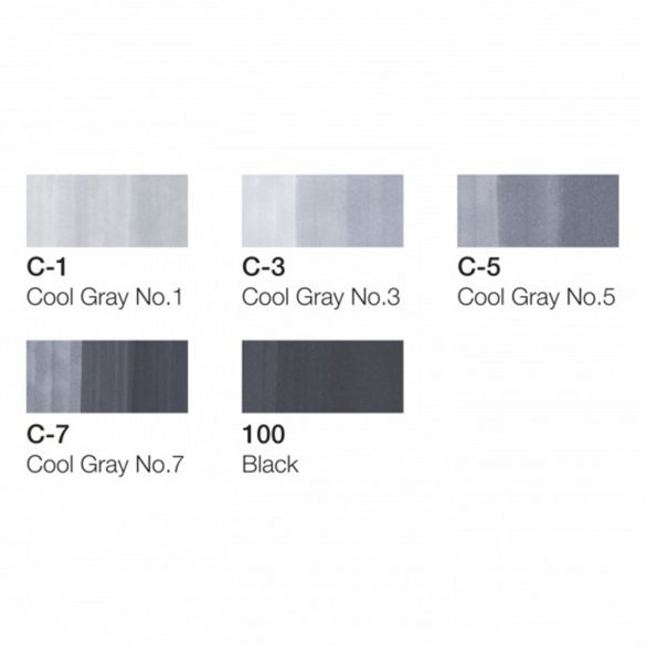 Set 5+1 Copic Ciao • Cool grey