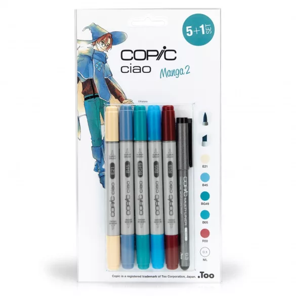Copic Ciao 5+1 set - Manga 2
