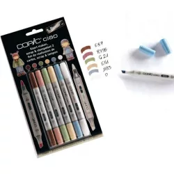   Filctollkészlet - Copic Ciao 5+Blender set - Card making, Scrap & Stempelset 2
