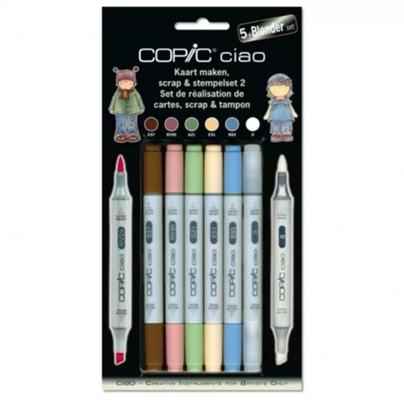 Copic Ciao 5+blender set - Card making, Scrap & Stempelset 2