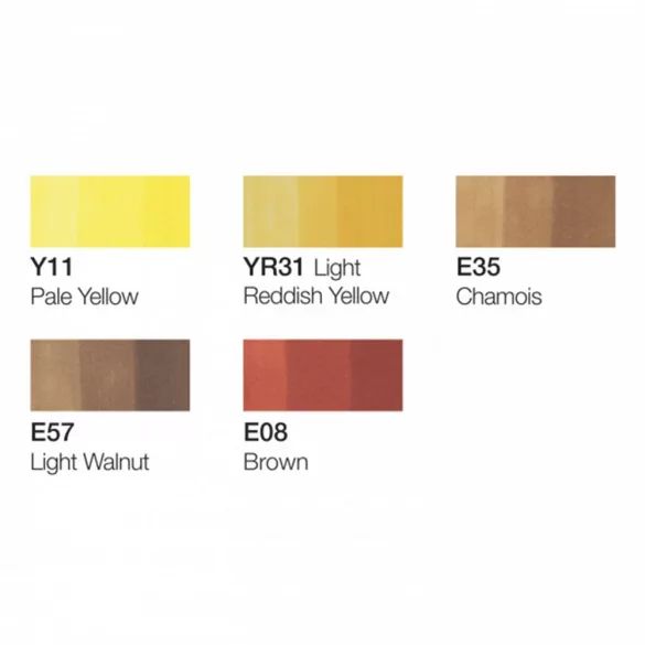 Copic Ciao 5+1 set - Hair Tones 1