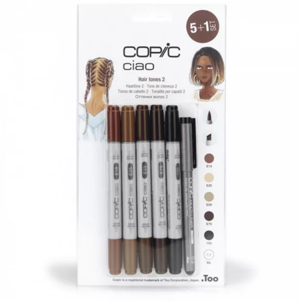 Copic Ciao 5+1 set - Hair Tones 2