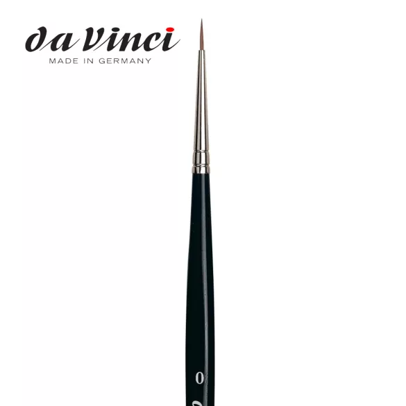 Da Vinci Kolinsky vörösnyest - 3 szögű, rövid fekete nyél 36