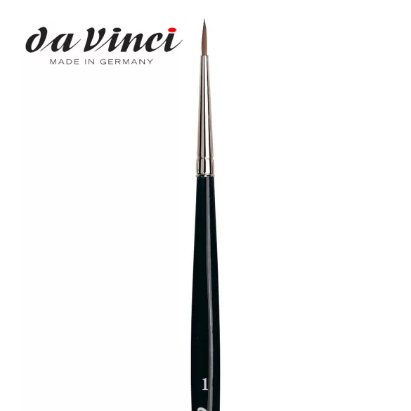 Da Vinci Kolinsky vörösnyest - 3 szögű, rövid fekete nyél 36