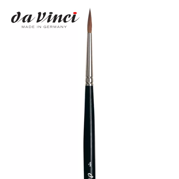 Da Vinci Kolinsky vörösnyest - 3 szögű, rövid fekete nyél 36