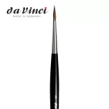 Da Vinci Kolinsky vörösnyest - 3 szögű, rövid fekete nyél 36