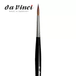 Da Vinci Kolinsky vörösnyest - 3 szögű, rövid fekete nyél 36