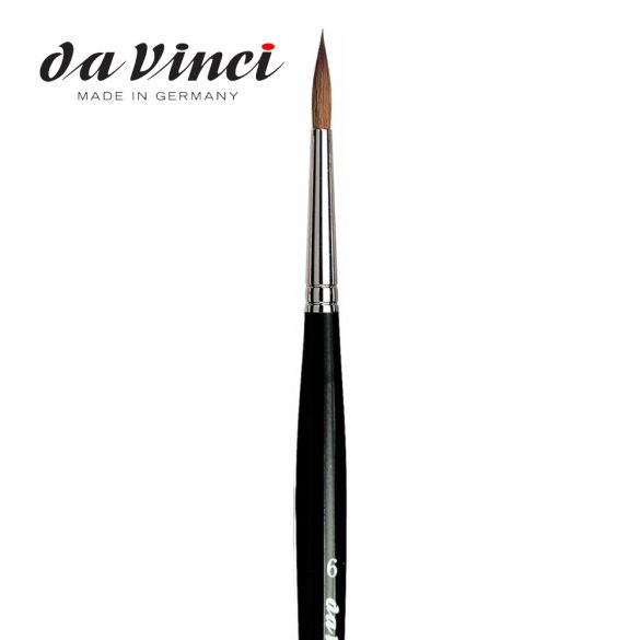 da Vinci Watercolor Brush, Round, Russian Red Sable, Series: 36, size: 6