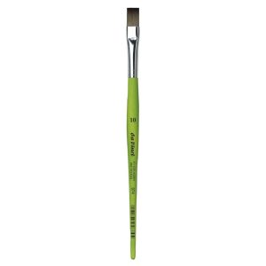 Synthetic Brush - da Vinci Fit Synthetic Paint Brush, with Matt Green Handle - Flat, Series 374 Size 10