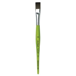 Synthetic Brush - da Vinci Fit Synthetic Paint Brush, with Matt Green Handle - Flat, Series 374 Size 16