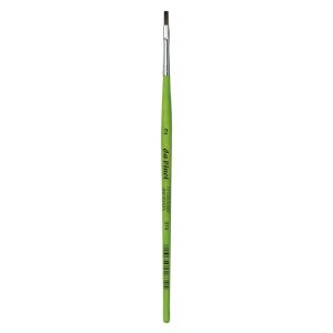 Synthetic Brush - da Vinci Fit Synthetic Paint Brush, with Matt Green Handle - Flat, Series 374 Size 2