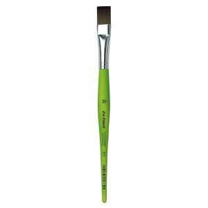 Synthetic Brush - da Vinci Fit Synthetic Paint Brush, with Matt Green Handle - Flat, Series 374 Size 20